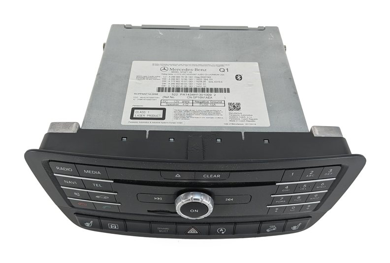 16-20 MERCEDES B CLA GLA CLASS (C117 W246 X156) CD NAVIGATION STEREO RECEIVER
