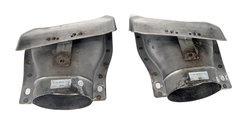 Thumbnail 4: 15-20 MERCEDES GLA250 X156 AMG PACKAGE REAR CHROME EXHAUST TIP FINISHER SET/2
