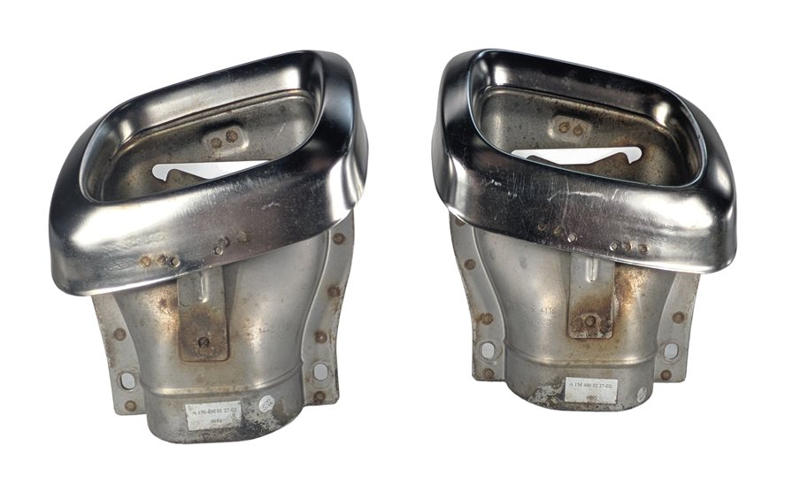 Thumbnail 5: 15-20 MERCEDES GLA250 X156 AMG PACKAGE REAR CHROME EXHAUST TIP FINISHER SET/2