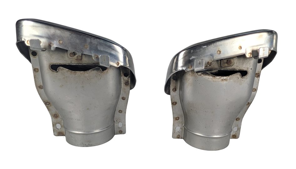 Thumbnail 6: 15-20 MERCEDES GLA250 X156 AMG PACKAGE REAR CHROME EXHAUST TIP FINISHER SET/2
