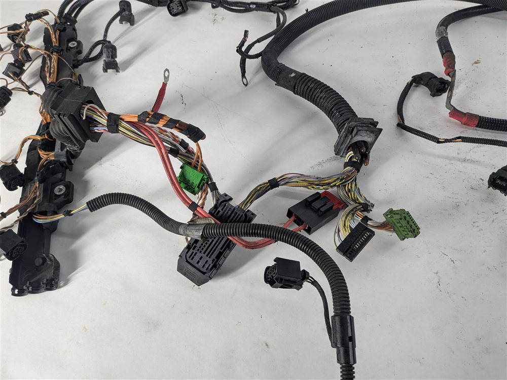 Thumbnail 4: 08 BMW 335I (E90) 3.0L (N54) ENGINE MOTOR WIRE WIRING HARNESS LOOM