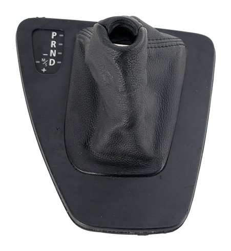 Thumbnail 2: 08 BMW 335I (E90) AUTOMATIC SHIFT KNOB w/LEATHER BOOT PRND TRIM PLATE