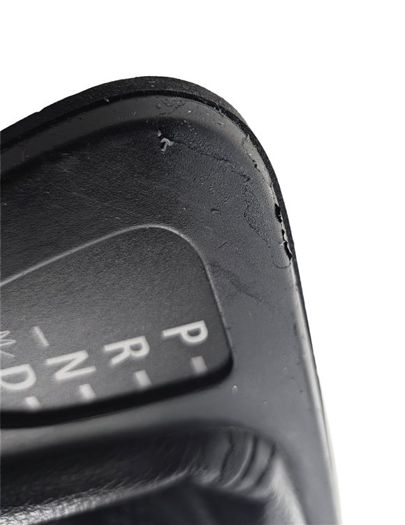 Thumbnail 4: 08 BMW 335I (E90) AUTOMATIC SHIFT KNOB w/LEATHER BOOT PRND TRIM PLATE