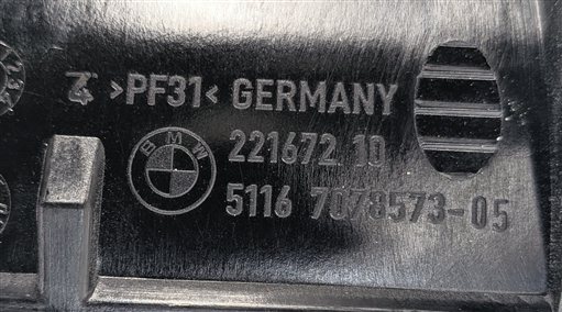 Thumbnail 6: 08 BMW 335I (E90) FRONT CENTER CONSOLE ASHTRAY w/CIGARETTE LIGHTER TRIM