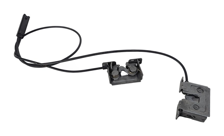 08 BMW 335I (E90) FRONT HOOD LID LOCK LATCH w/CABLE SET/2