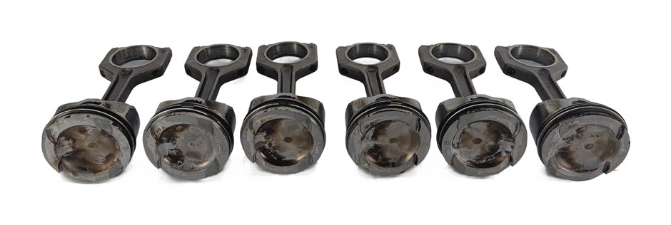 07-10 BMW 135i 335i 535i X6 Z4 E87 E60 E71 E89 3.0L N54 TURBO PISTON & ROD SET/6