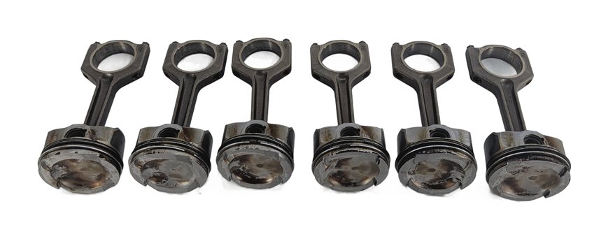 Thumbnail 2: 07-10 BMW 135i 335i 535i X6 Z4 E87 E60 E71 E89 3.0L N54 TURBO PISTON & ROD SET/6