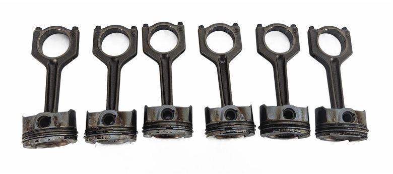 Thumbnail 3: 07-10 BMW 135i 335i 535i X6 Z4 E87 E60 E71 E89 3.0L N54 TURBO PISTON & ROD SET/6