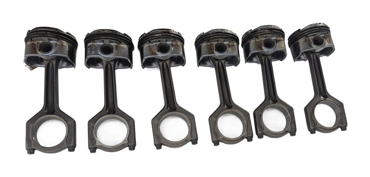 Thumbnail 4: 07-10 BMW 135i 335i 535i X6 Z4 E87 E60 E71 E89 3.0L N54 TURBO PISTON & ROD SET/6