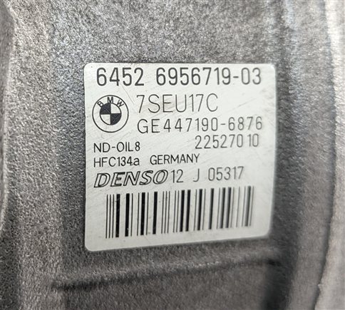 Thumbnail 5: 07-16 BMW 135i 335i X1 Z4 (E87 E90 E84 E89) 3.0L N54 N55 A/C COMPRESSOR PUMP
