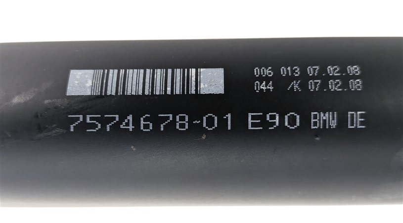 Thumbnail 8: 08-13 BMW 335i (E90 E92 E93) REAR DRIVESHAFT DRIVELINE DRIVE LINE SHAFT (1472mm)