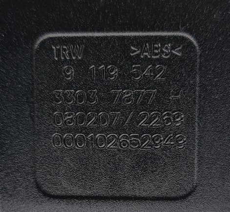 Thumbnail 4: 06-08 BMW 1 3 SERIES M3 (E82 E90) FRONT RIGHT SEAT BELT BUCKLE RECEIVER (Black)
