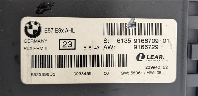 Thumbnail 4: 07-13 BMW 3 SERIES X3 X5 M3 FRM FOOTWELL LIGHT CONTROL MODULE ADAPTIVE HEADLIGHT