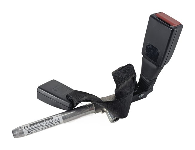 Thumbnail 2: 08 BMW 335I (E90) REAR CENTER RIGHT SEAT BELT BUCKLE RECEIVER SET/2 (Black)