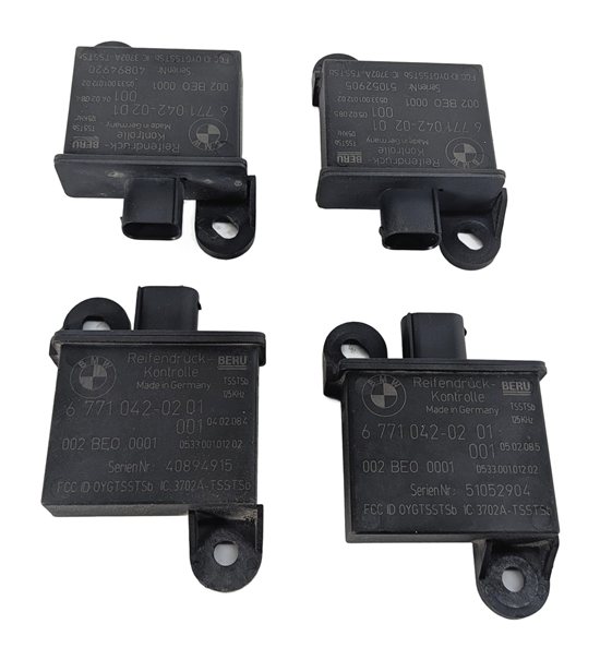 08 BMW 335I (E90) TIRE PRESSURE MONITOR TPMS RDC WHEEL ANTENNA SENSOR SET/4