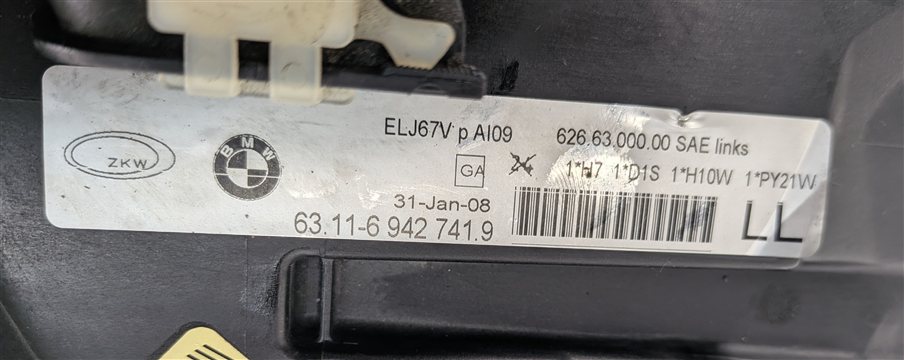Thumbnail 9: 06-08 BMW 3 SERIES M3 (E90 E92) LEFT DRIVER ADAPTIVE XENON HID HEADLIGHT