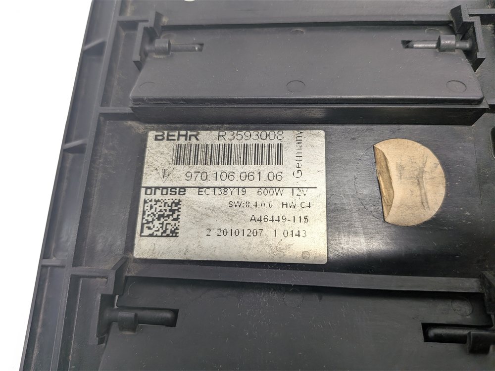 Thumbnail 7: 2010-2016 PORSCHE PANAMERA (970 G1) 3.0L 3.6L 4.8L RADIATOR COOLING FAN ASSEMBLY