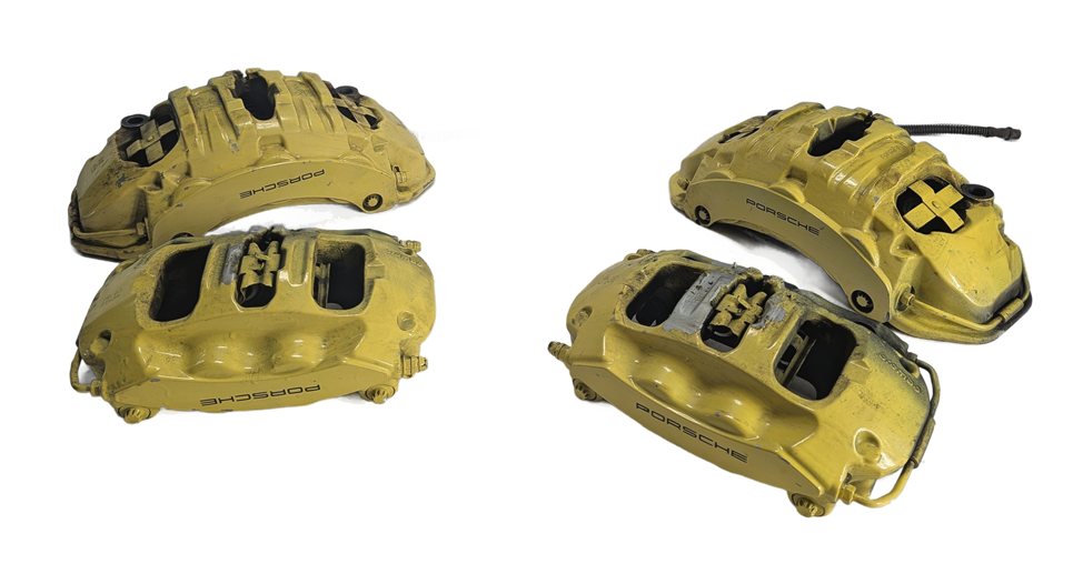 10-16 PANAMERA (970 G1) 4.8L NA FRONT REAR LEFT RIGHT BRAKE CALIPER SET/4 BREMBO