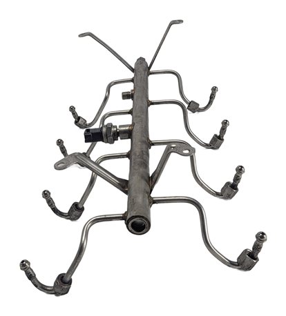 Thumbnail 4: 2011 PORSCHE PANAMERA (970) 4.8L ENGINE FUEL RAIL w/ LINES & PRESSURE SENSOR