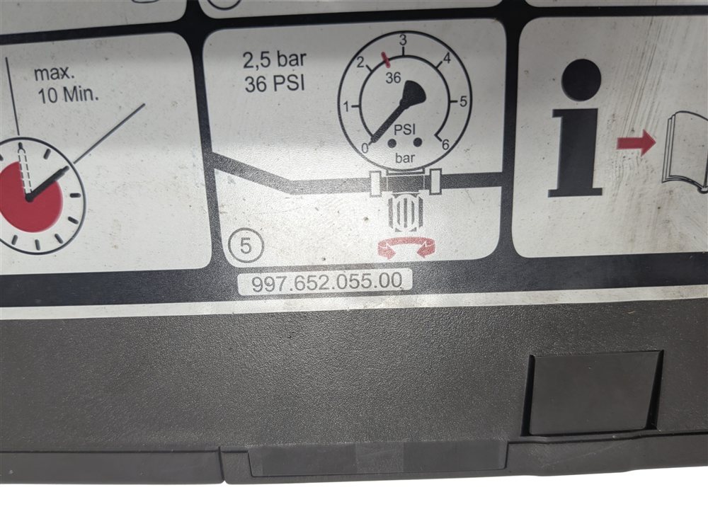 Thumbnail 7: 2011 PORSCHE PANAMERA (970) SPARE TIRE MOBILITY KIT AIR COMPRESSOR INFLATOR PUMP
