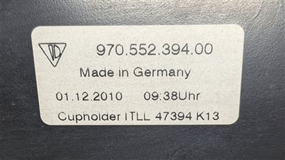 Thumbnail 6: 2011 PORSCHE PANAMERA (970) FRONT RIGHT PASSENGER DASH CUP HOLDER DRINK HOLDER