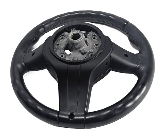 Thumbnail 4: 2012-2020 BMW 3 4 SERIES (F30 F32) M SPORT STEERING WHEEL w/PADDLES (Black)