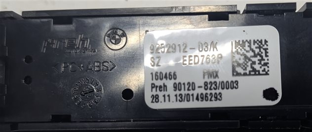 Thumbnail 5: 2014 BMW 328D (F30) CENTER CONSOLE PDC ECO PRO SPORT DSC OFF SWITCH PANEL