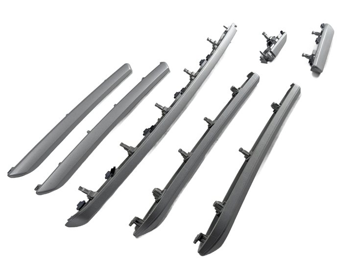2015 AUDI A3 (8V) INTERIOR DASH DOOR TRIM MOULDING SET/7 (Micrometallic)