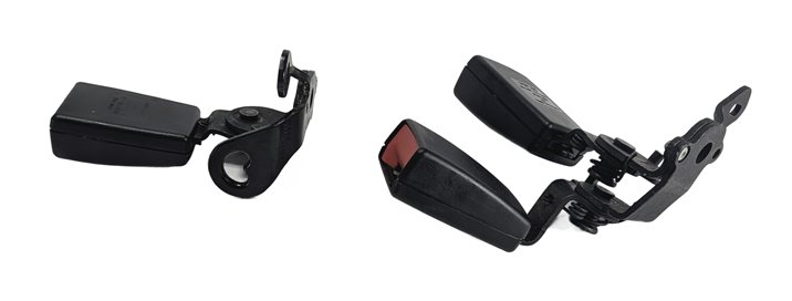 Thumbnail 4: 2015 AUDI A3 (8V) REAR SEAT SEATBELT BUCKLE RECEIVER SET/2 (Black)