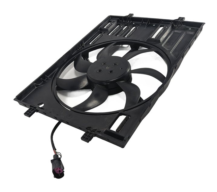 15-16 AUDI A3 (8V) 1.8L TURBO ENGINE RADIATOR COOLING FAN & SHROUD ASSEMBLY