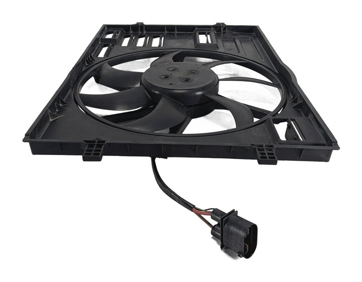 Thumbnail 6: 15-16 AUDI A3 (8V) 1.8L TURBO ENGINE RADIATOR COOLING FAN & SHROUD ASSEMBLY