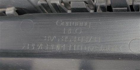 Thumbnail 6: 2015-2016 AUDI A3 (8V) FRONT CENTER MAIN GRILLE TRIM AIR VENT w/o ADAPTIVE