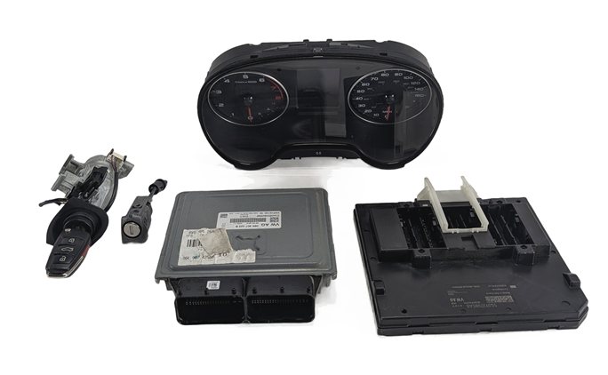 Thumbnail 2: 2015-2017 VW GOLF / AUDI A3 (8V) 1.8L (CNSB) ECM IMMOBILIZER CLUSTER BCM KEY SET