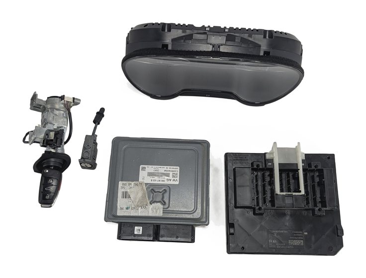 Thumbnail 3: 2015-2017 VW GOLF / AUDI A3 (8V) 1.8L (CNSB) ECM IMMOBILIZER CLUSTER BCM KEY SET