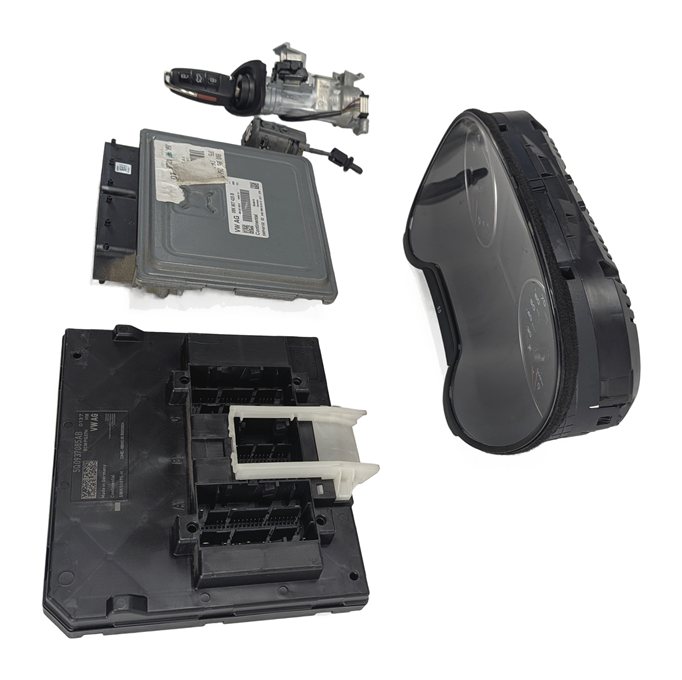 Thumbnail 4: 2015-2017 VW GOLF / AUDI A3 (8V) 1.8L (CNSB) ECM IMMOBILIZER CLUSTER BCM KEY SET
