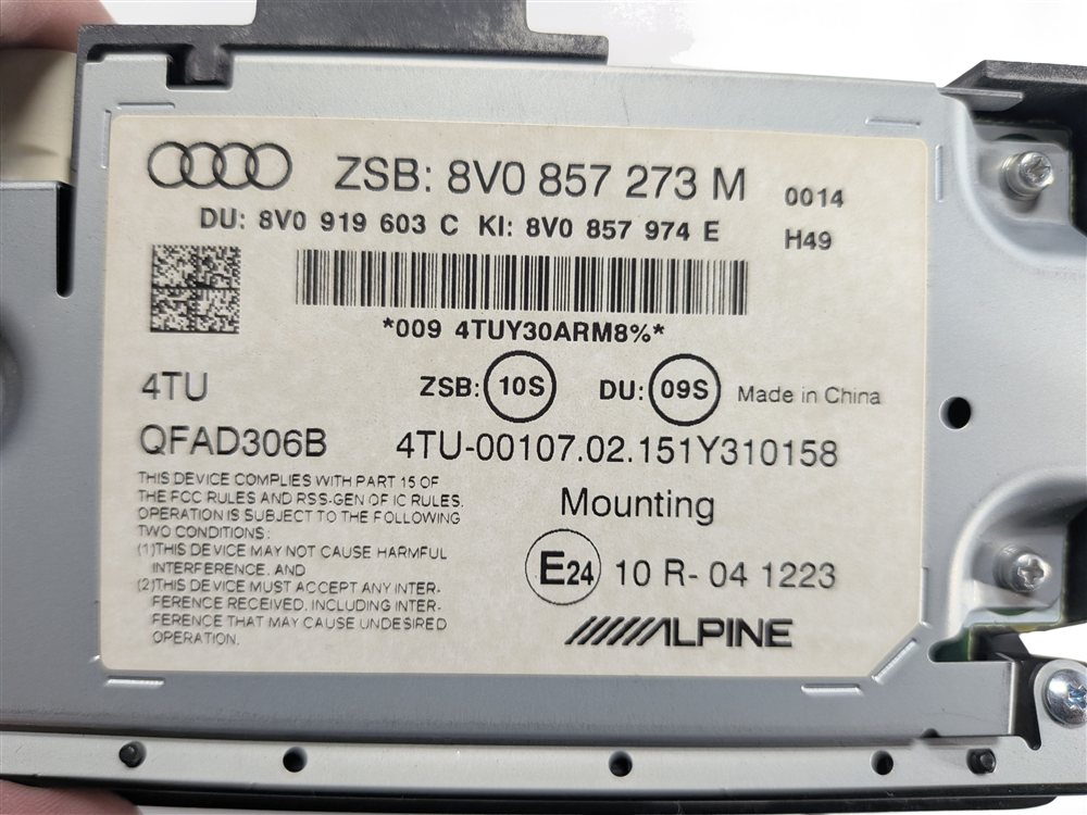 Thumbnail 14: 15-18 AUDI A3 S3 RS3 (8V) RADIO STEREO GPS NAVIGATION MEDIA COLOR DISPLAY SCREEN