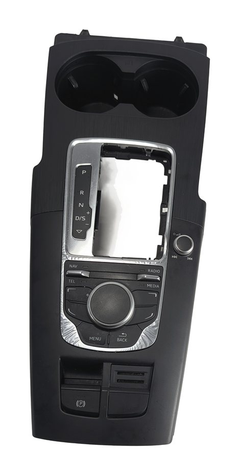 Thumbnail 3: 2015-2018 AUDI A3 (8V) MMI RADIO MEDIA CONTROL PANEL w/ CENTER CONSOLE TRIM
