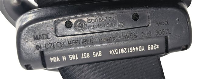 Thumbnail 13: 15-20 AUDI A3 S3 RS3 (8V) SEDAN FRONT LEFT DRIVER SEATBELT RETRACTOR (Black)