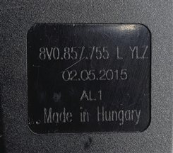 Thumbnail 8: 2015-2018 AUDI A3 S3 RS3 (8V) FRONT LEFT DRIVER SEATBELT BUCKLE RECEIVER