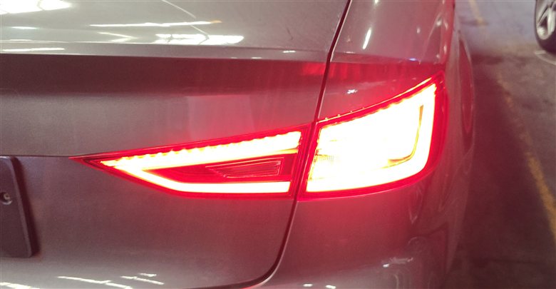 Thumbnail 2: 15-16 AUDI A3 S3 8V SEDAN CONVERTIBLE RIGHT OUTER LED TAILLIGHT BRAKE LIGHT LAMP