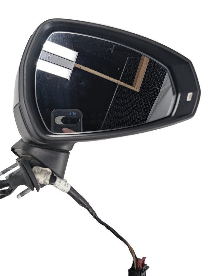 Thumbnail 8: 15-18 AUDI A3 S3 (8V) RIGHT PASSENGER MANUAL FOLD HEATED DOOR MIRROR (Gray)