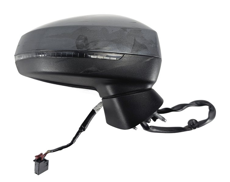 Thumbnail 9: 15-18 AUDI A3 S3 (8V) RIGHT PASSENGER MANUAL FOLD HEATED DOOR MIRROR (Gray)