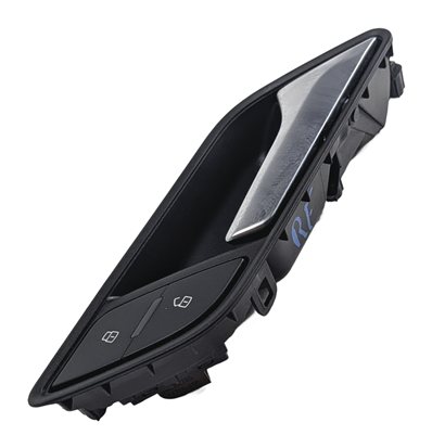 13-20 AUDI A3 S3 8V FRONT RIGHT PASSENGER INTERIOR DOOR HANDLE (BLACK/SILVER)