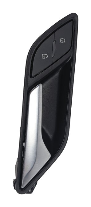 Thumbnail 3: 13-20 AUDI A3 S3 8V FRONT RIGHT PASSENGER INTERIOR DOOR HANDLE (BLACK/SILVER)