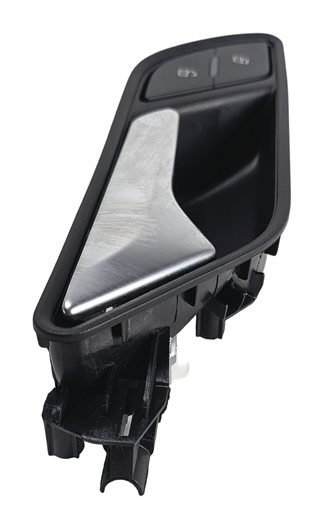 Thumbnail 4: 13-20 AUDI A3 S3 8V FRONT RIGHT PASSENGER INTERIOR DOOR HANDLE (BLACK/SILVER)