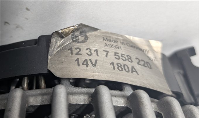 Thumbnail 8: 07-13 BMW 135I 335I 535I 3.0L (N54 N55) 180 AMP ALTERNATOR GENERATOR