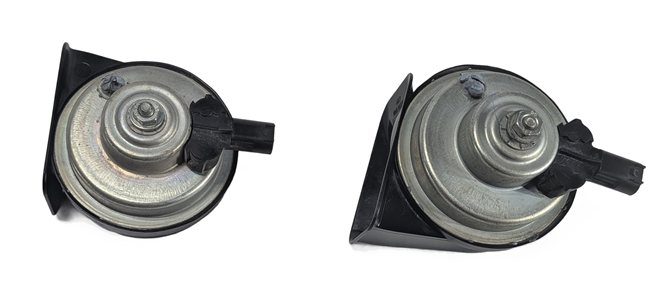Thumbnail 5: 06-15 BMW 325i 328i 330i 335i M3 X1 E90 HIGH & LOW TONE NOTE SAFETY HORN SET/2
