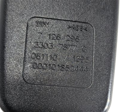 Thumbnail 6: 06-08 BMW 1 3 SERIES M3 (E82 E90) FRONT RIGHT SEAT BELT BUCKLE RECEIVER (Black)