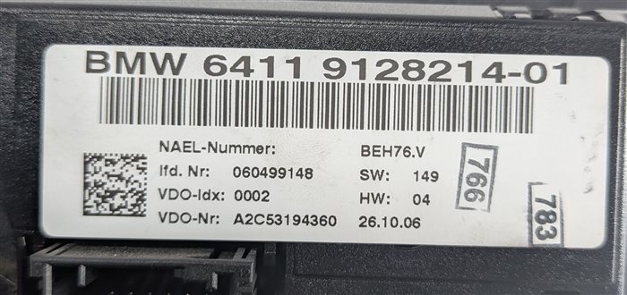 Thumbnail 9: 07-09 BMW 1 3 SERIES M3 (E82 E90) AUTOMATIC HEATER AC CLIMATE CONTROL PANEL