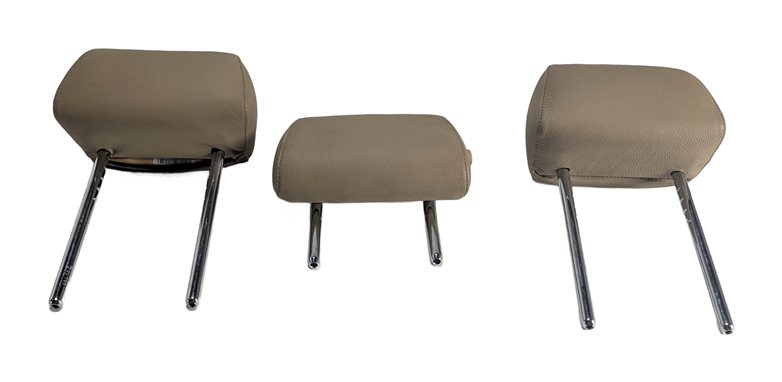 Thumbnail 2: 06-11 BMW 1 3 SERIES M3 (E82 E87 E90) REAR SEAT HEADREST HEAD REST SET/3 (Beige)